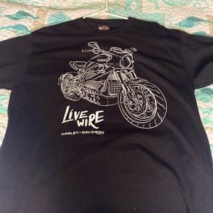 Ladies or men’s Harley, Davidson, LiveWire T-shirt, size large like new